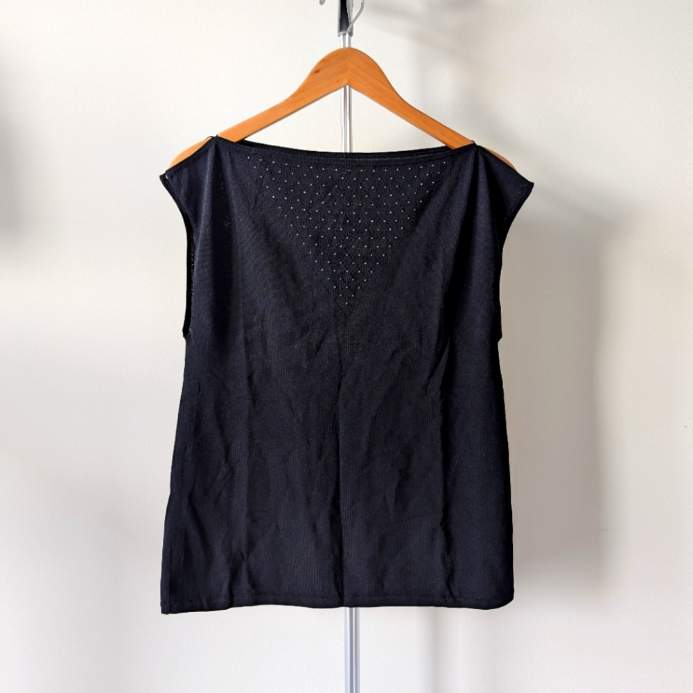 NWOT Black Sleeveless Blouse